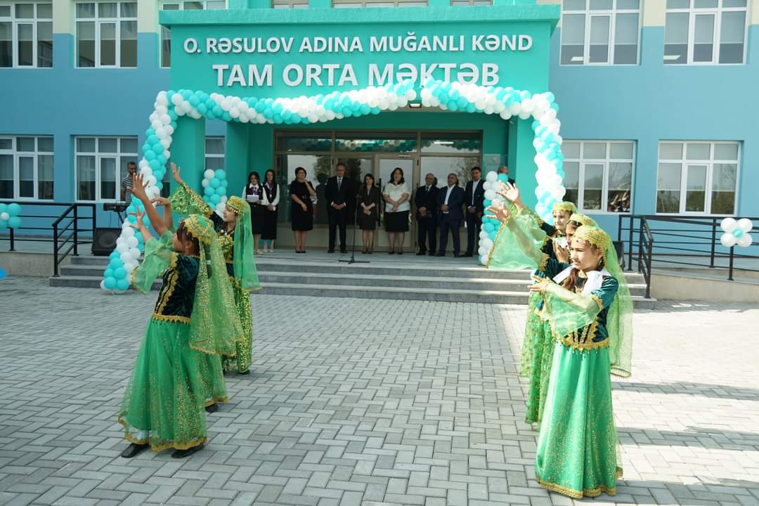 Zaqatala rayonunun Muğanlı kənd tam orta məktəbinin açılış mərasimi keçirilib